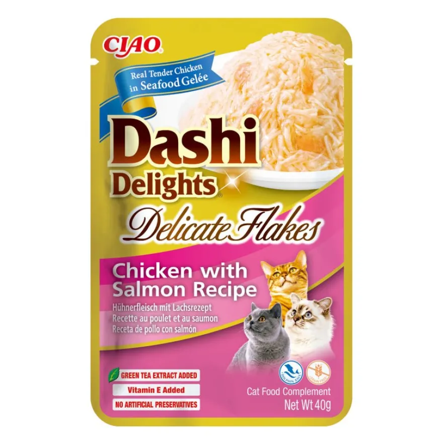 Churu Dashi Delight Flakes Comida Húmeda para Gatos 12x40g