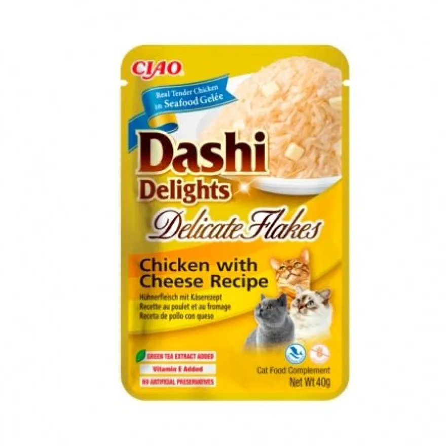 Churu Dashi Delight Flakes Pollo Con Queso 480g