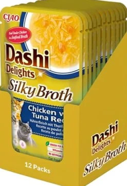 Churu Dashi Delight Pollo y Atún Alimento Húmedo para Gatos 480g