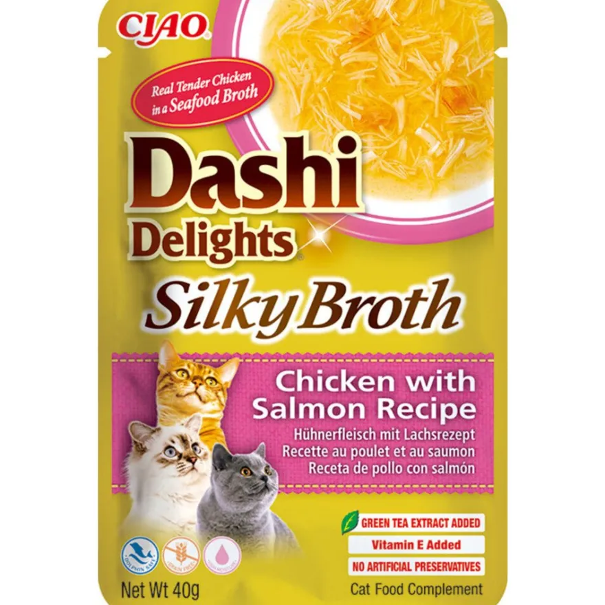 Churu Dashi Delights Comida Húmeda Pollo con Salmón 480g