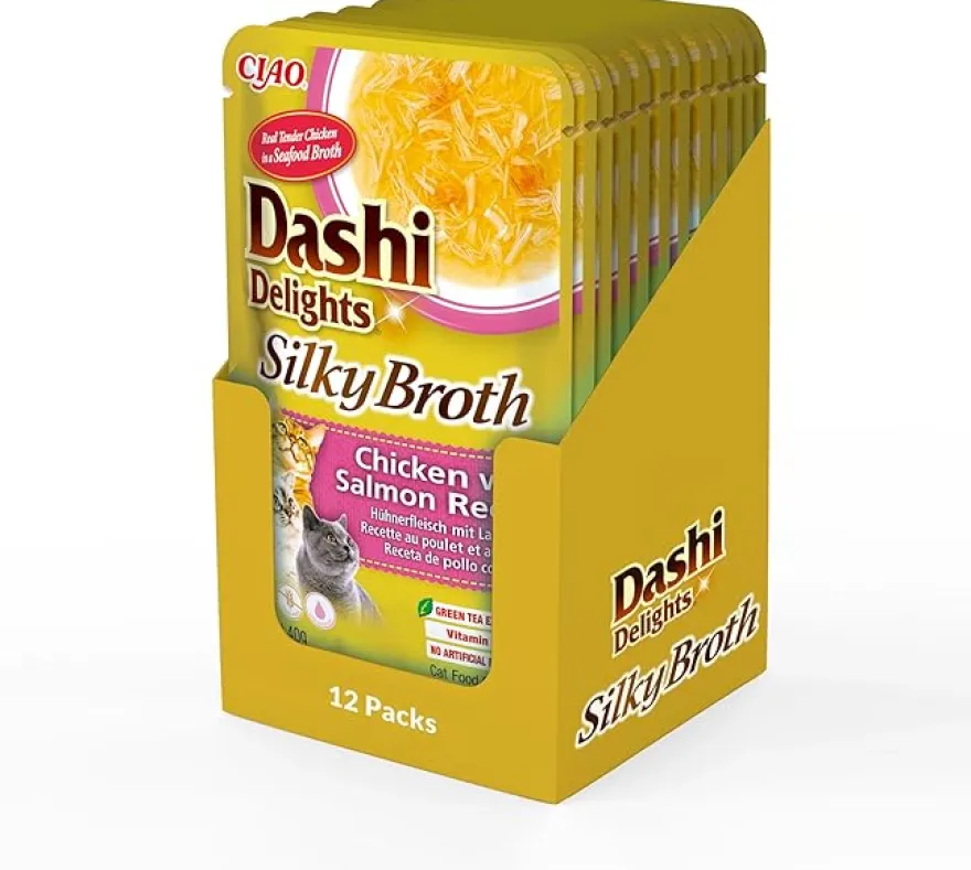 Churu Dashi Delights Comida Húmeda Pollo con Salmón 480g