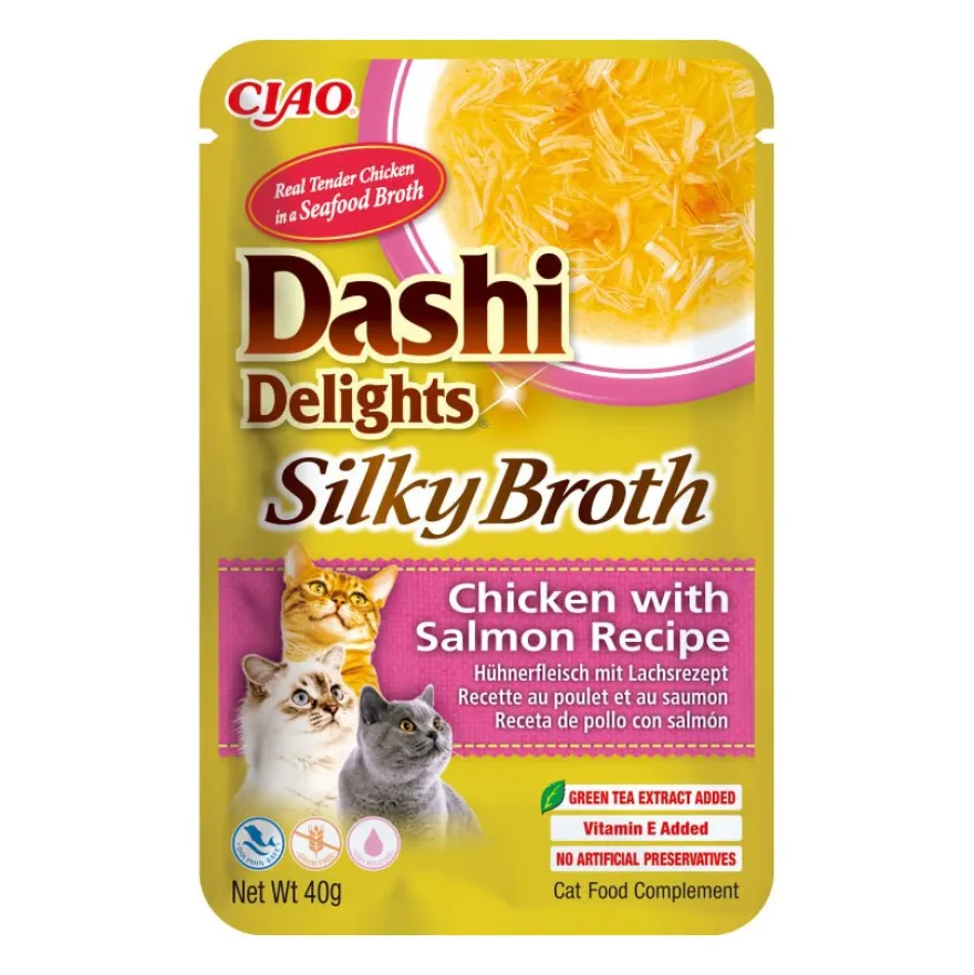 Churu Dashi Delights Comida Húmeda Pollo con Salmón 480g