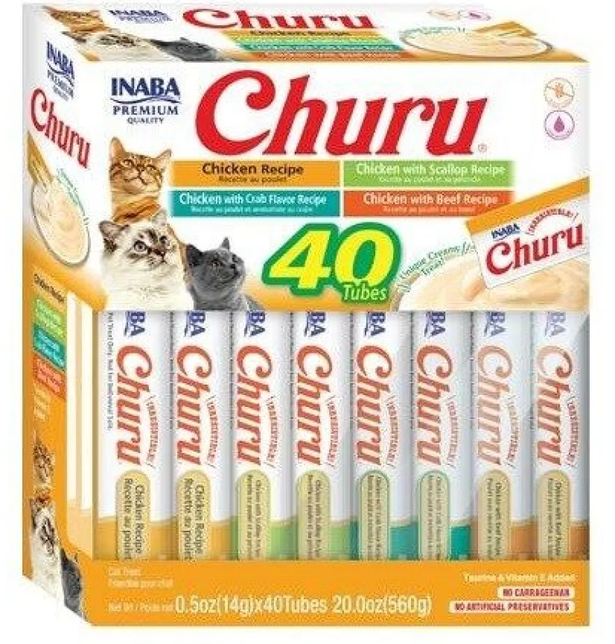 Churu Delicia de Pollo Snack Líquido 40 sachets de 14g
