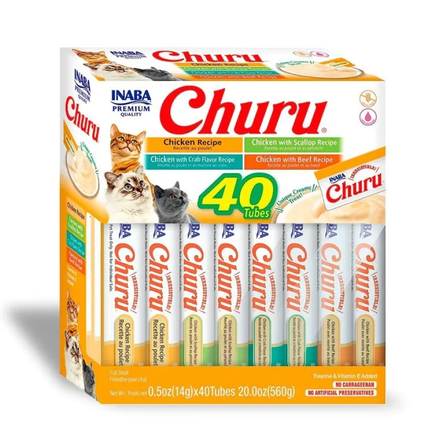 Churu Delicia de Pollo Snack Líquido 40 sachets de 14g