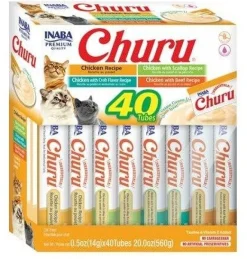 Churu Delicia de Pollo Snack Líquido 40 sachets de 14g