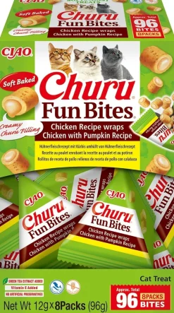 Churu Fun Bites Snack suave Pollo y Calabaza 96g