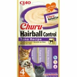Churu Hairball Control Comida Húmeda Atún 4 tubos 56.7g