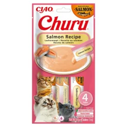 Churu Salmón Snack Cremoso para Gatos 12 uds