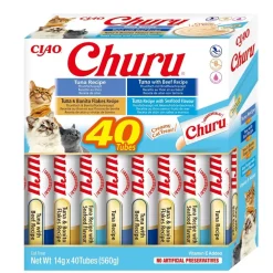Churu Snacks Atún con Marisco 40x14g