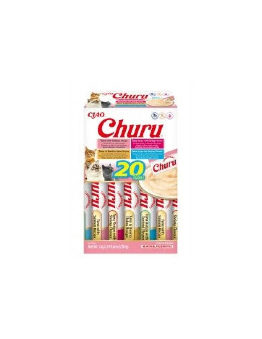 Churu Variedades de Marisco Pasta para Gatos 20 ud