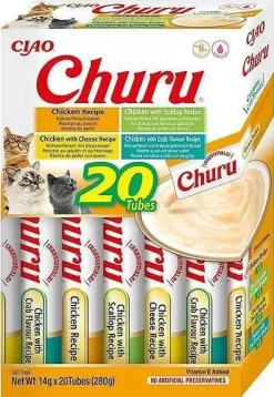 Churu Variedades de Pollo Snack para Gatos 20 x 14g