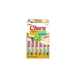 Churu Variedades Skin&Coat Snack Cremoso de Pollo y Vieira 20 ud