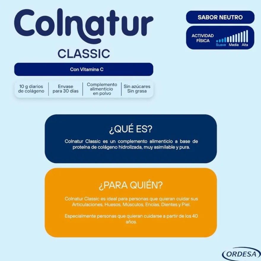 COLNATUR Colágeno Soluble Neutro Classic 306g