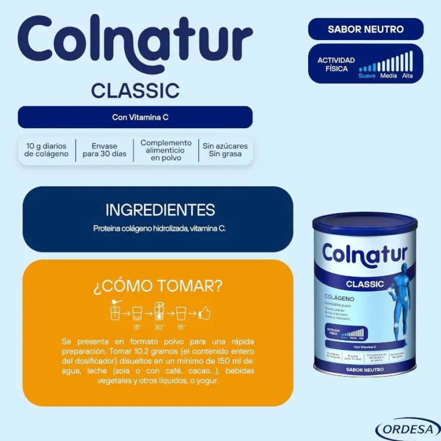 COLNATUR Colágeno Soluble Neutro Classic 306g