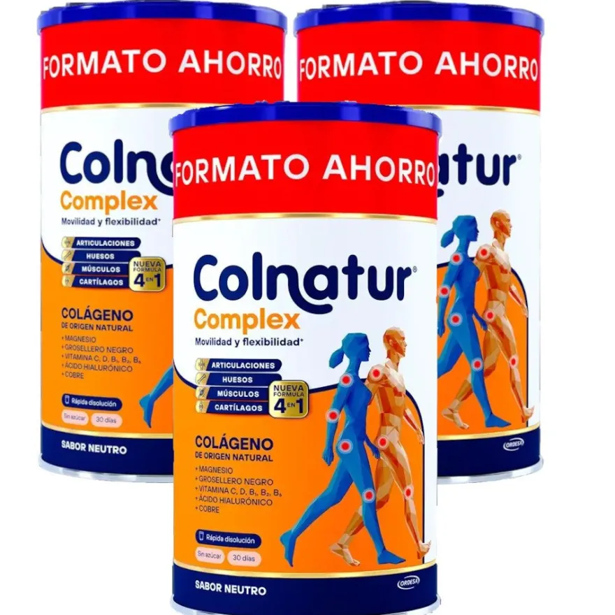 COLNATUR Complex Neutro Colágeno Soluble TRIPLO 3x486g FORMATO AHORRO