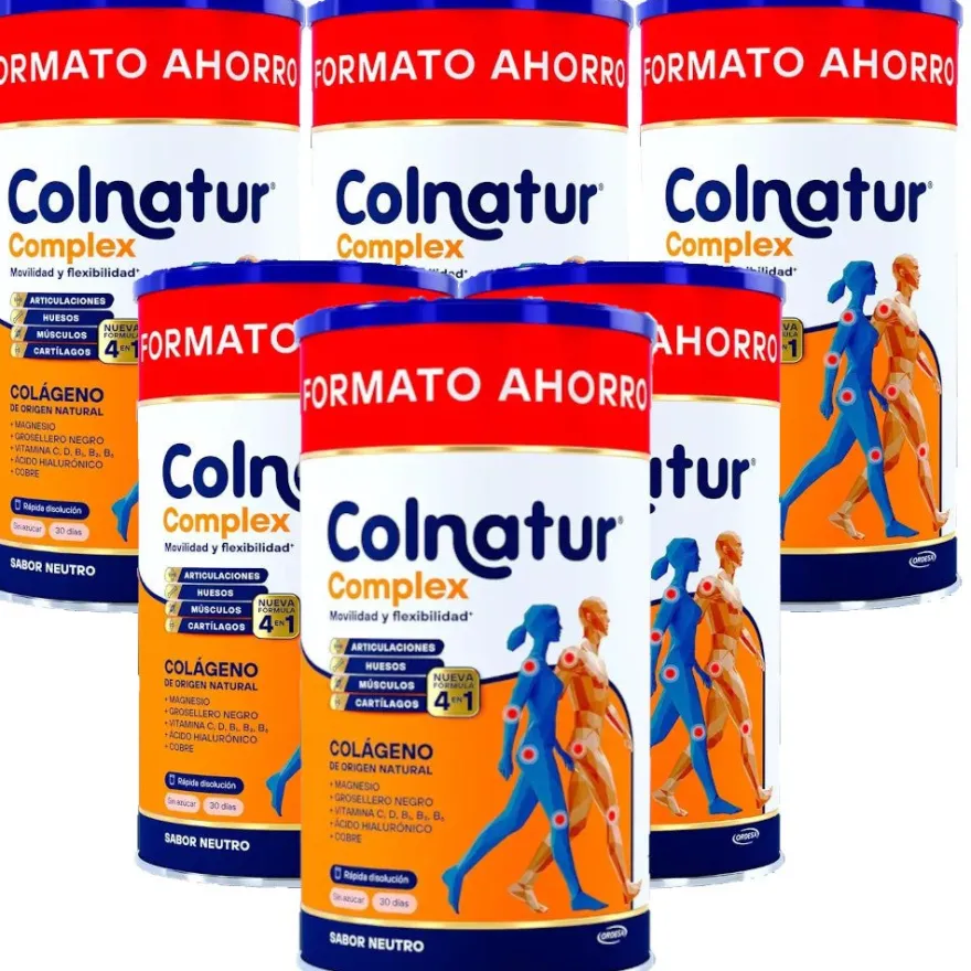 COLNATUR Complex Neutro Colágeno Soluble PACK 6x486g FORMATO AHORRO