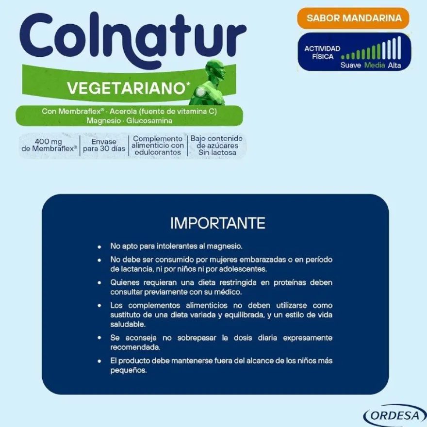 COLNATUR Vegetariano Sabor Mandarina 30 Sobres