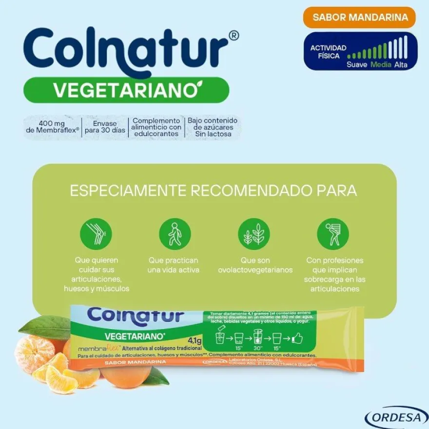 COLNATUR Vegetariano Sabor Mandarina 30 Sobres