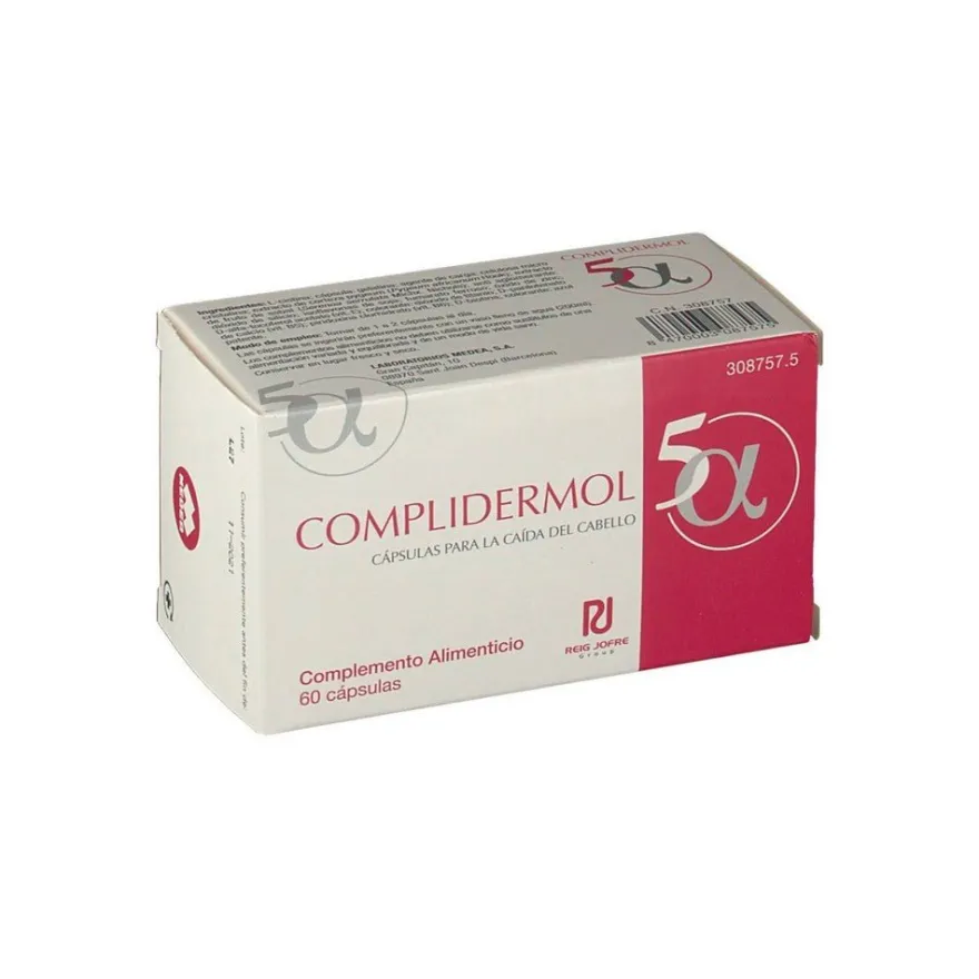 COMPLIDERMOL 5 Alfa Anticaída 60 Cápsulas