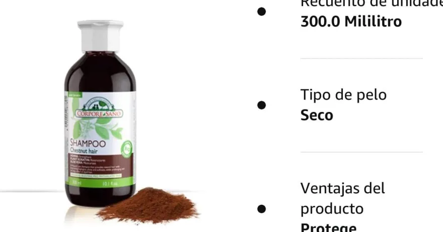 Corpore Sano Champú a la Henna Cabello Castaño 300 ml