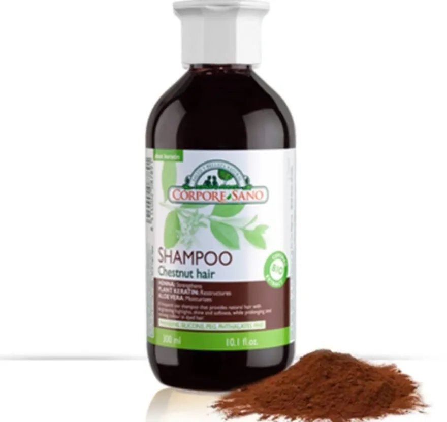 Corpore Sano Champú a la Henna Cabello Castaño 300 ml