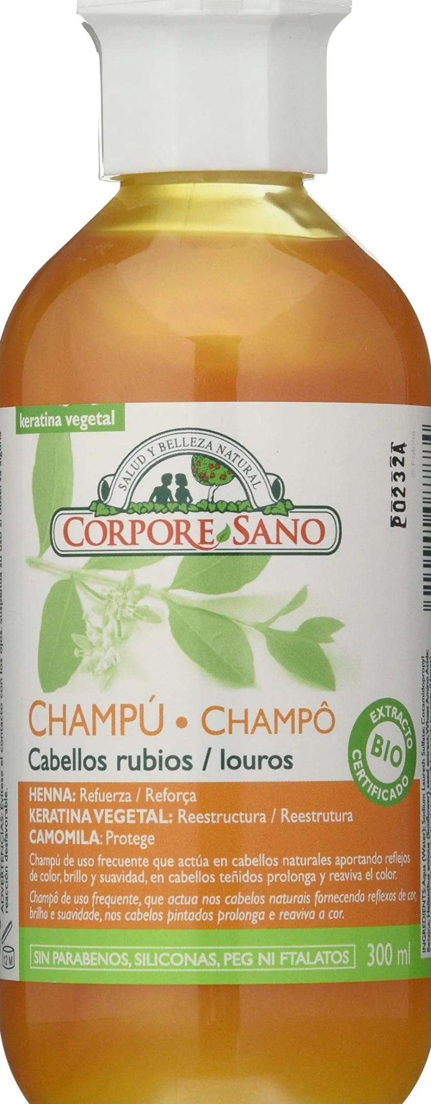 Corpore Sano Champú Henna Camomila 300 ml