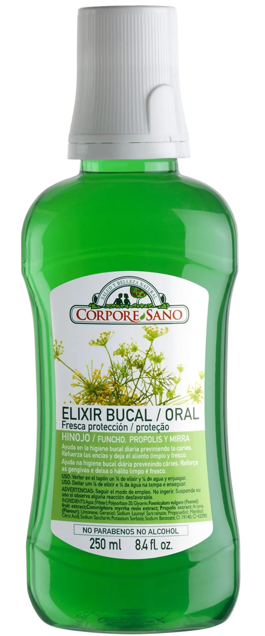 Corpore Sano Elixir Bucal Mirra, Própolis e Hinojo 250 ml