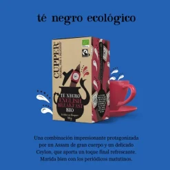 Cupper Classic Té English Breakfast Bio 20 Bolsas