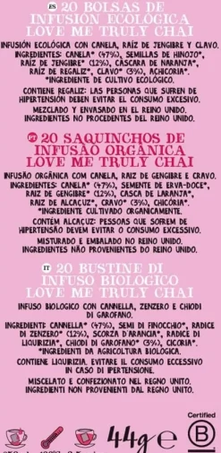 Cupper Infusión Love Me Truly Bio 20 Bolsas