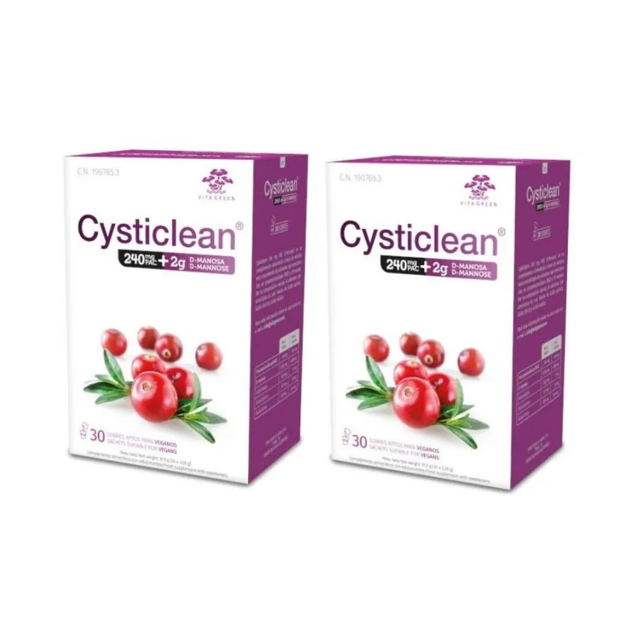 CYSTICLEAN 240 mg PAC + D-Manosa 2 g Duplo 2x30 Sobres