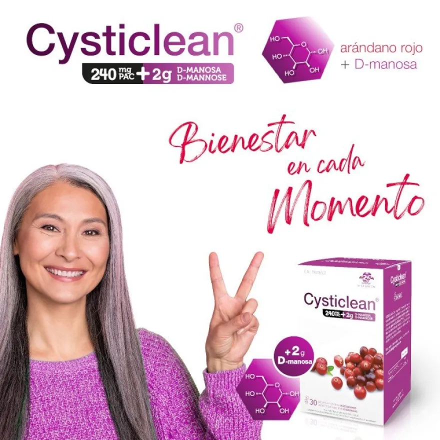CYSTICLEAN 240 mg PAC + D-Manosa 2 g 30 Sobres