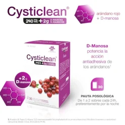 CYSTICLEAN 240 mg PAC + D-Manosa 2 g 30 Sobres