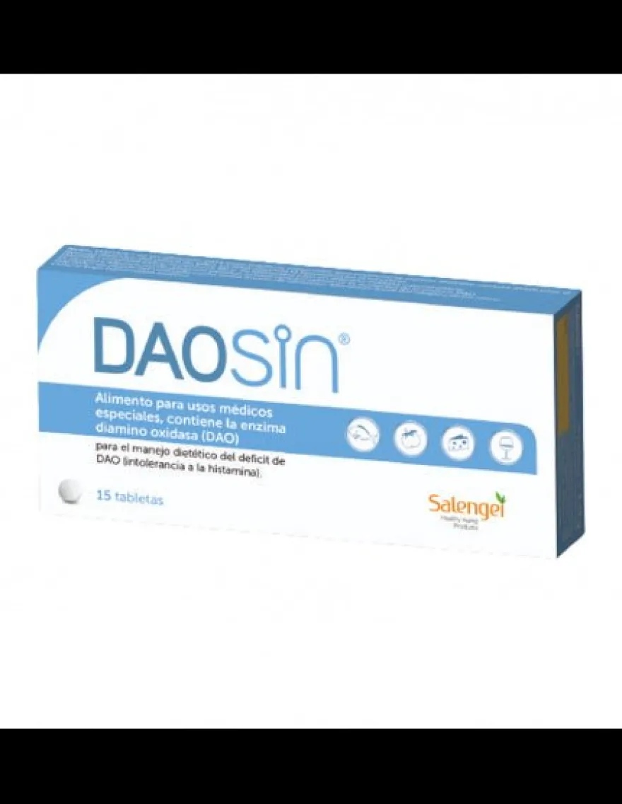 Daosin DAO Enzima Cápsulas 15 tabletas