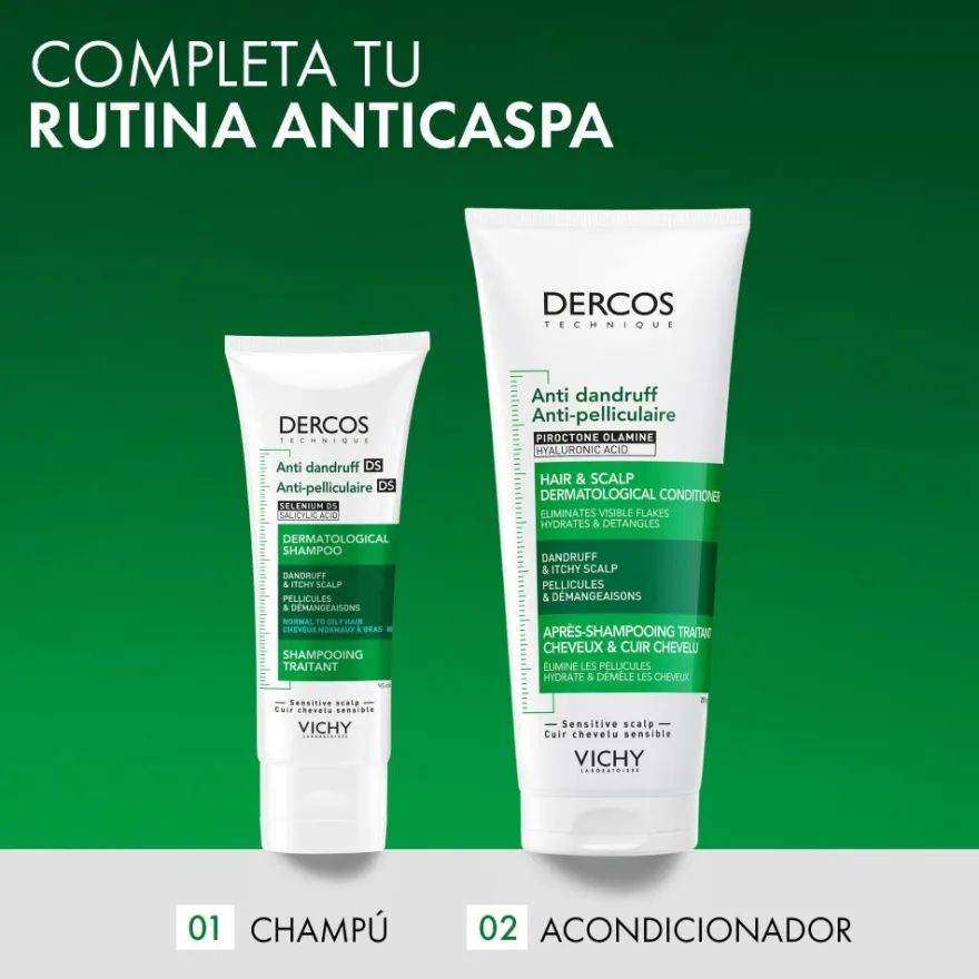Dercos Vichy Champú Anticaspa Pelo Graso 95ml