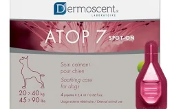 Dermoscent Atop7 Spot On Tratamiento para Mascotas 4 pipetas de 2,4ml