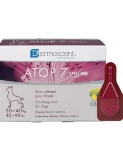 Dermoscent Atop7 Spot On Tratamiento para Mascotas 4 pipetas de 2,4ml