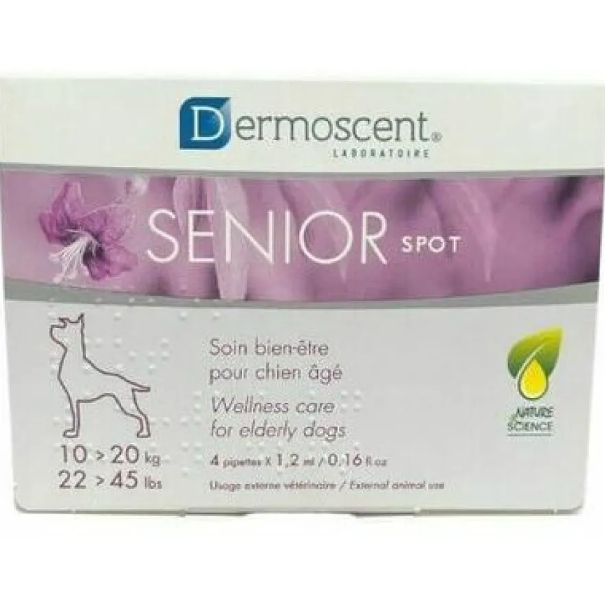 Dermoscent SENIOR Spot Cuidado Cutáneo para Perros 4 pipetas de 1.2ml