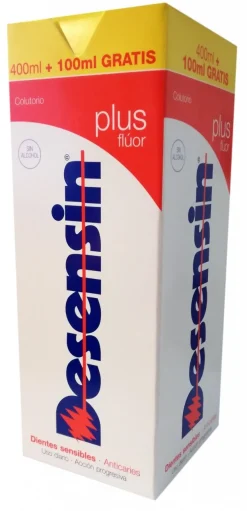 DESENSIN Plus Flúor Colutorio Bucal 400ml + 100ml GRATIS