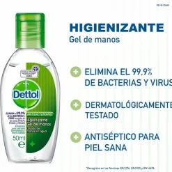 DETTOL Duplo Gel de Manos Hidroalcoholico Antibacteriano 2x50ml