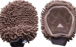DGS Dirty Dog Grooming Mitt Manopla Absorbente Marrón