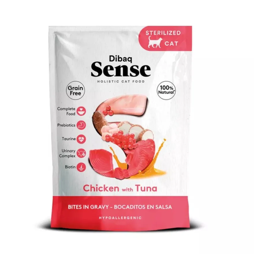 Dibaq Sense Cat Bocaditos de Pollo con Atún 100 g