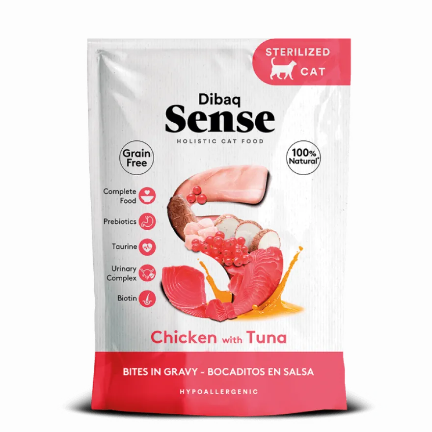 Dibaq Sense Cat Bocaditos de Pollo con Atún 100 g