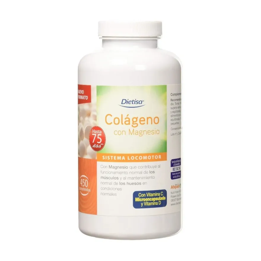 Dietisa Colágeno + Magnesio + Vitamina C + Vitamina D 450 Comprimidos