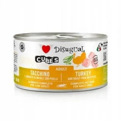 Disugual Cubes Comida Húmeda Perro Adulto Ternera, Pavo y Cerdo 12 ud