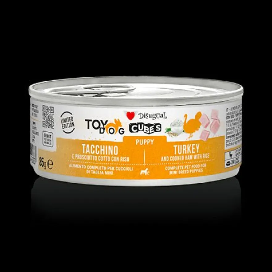 Disugual Cubes Cubos de Carne para Cachorros Pavo y Jamón 12 ud