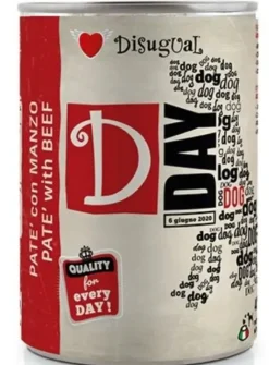Disugual D-Day Dog Ternera Comida Húmeda 400g