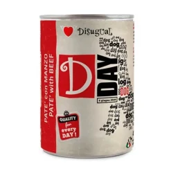 Disugual D-Day Dog Ternera Comida Húmeda 400g