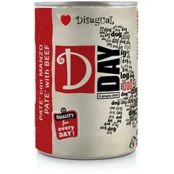 Disugual D-Day Dog Ternera Comida Húmeda 400g