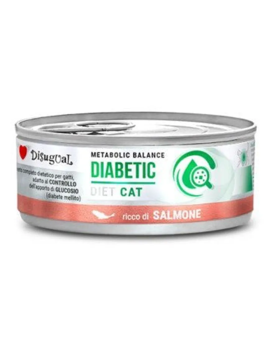 Disugual Diet Cat Diabetic Salmón Comida Húmeda 12 x 85g