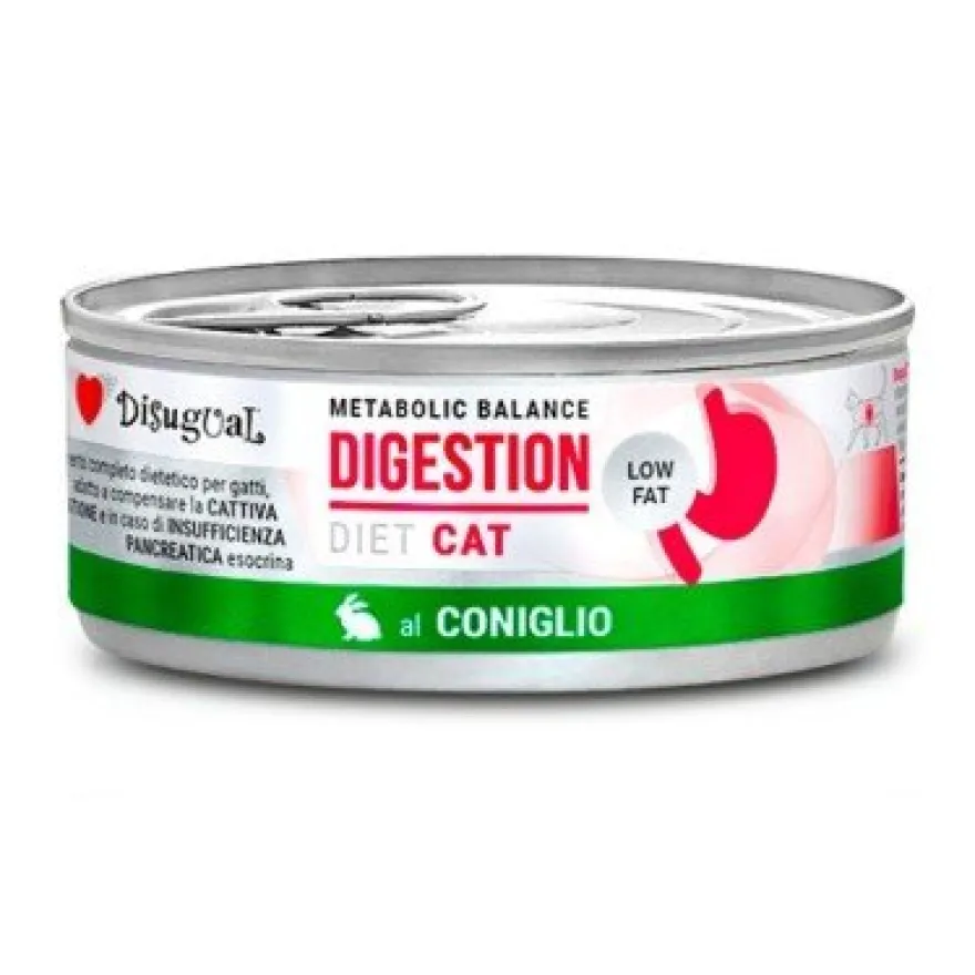 Disugual Diet Cat Digestion Conejo Lata 85g